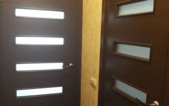 Шпонированные двери межкомнатные в квартире